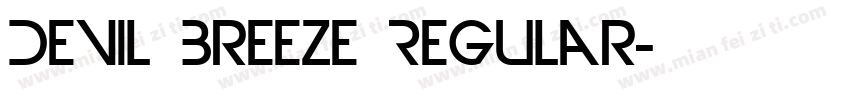 Devil Breeze Regular字体转换